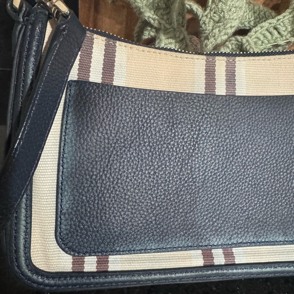 Kate Spade Navy and Cream Striped Women's Bag - Picture 3 of 13